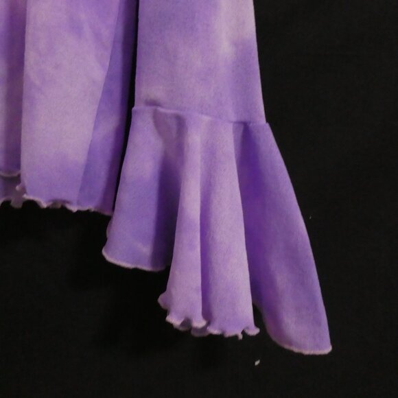 POSITIVE RESULTS | P2P 13 inches measured | Purple Tie Dye Ruffle Sleeve Top - Picture 8 of 14